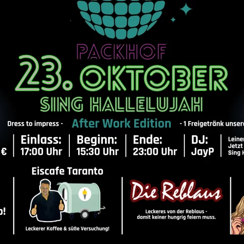 23. Oktober Sing Hallelujah