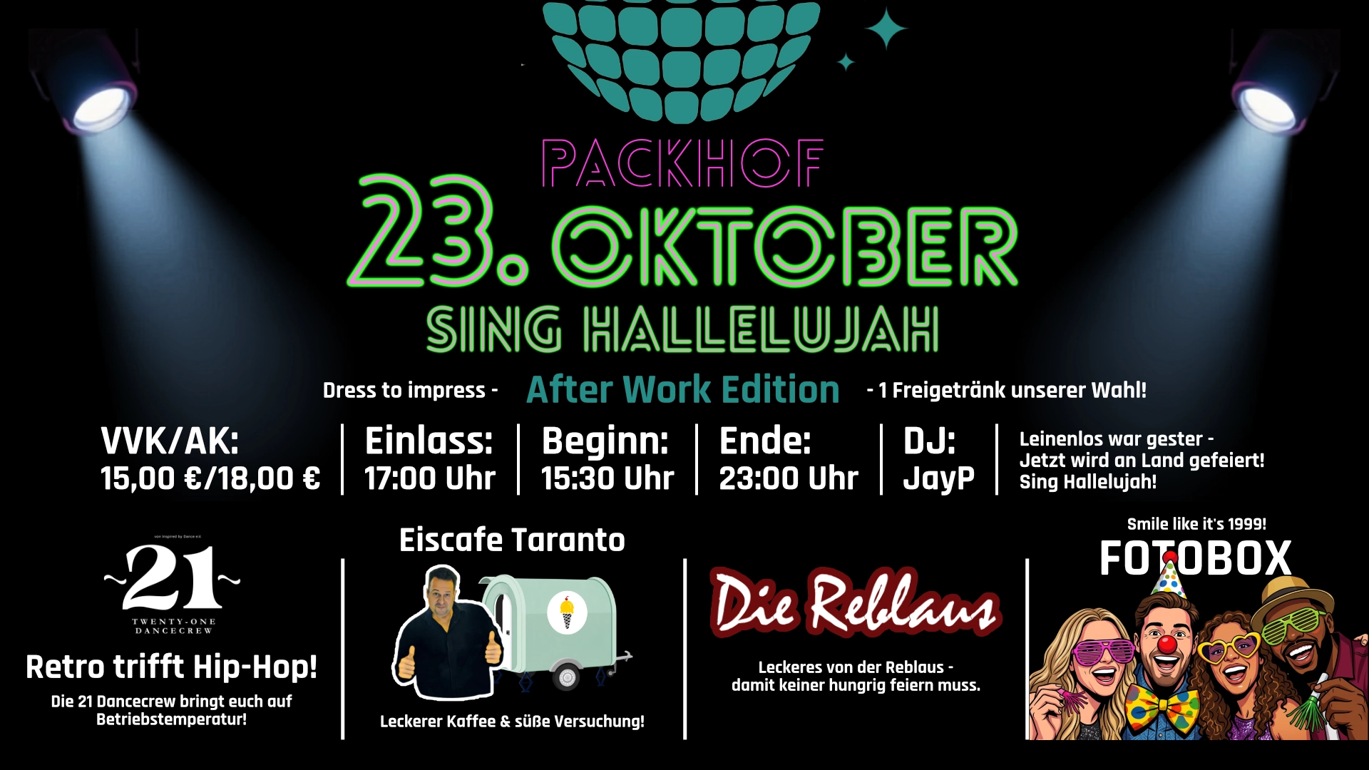 23. Oktober Sing Hallelujah
